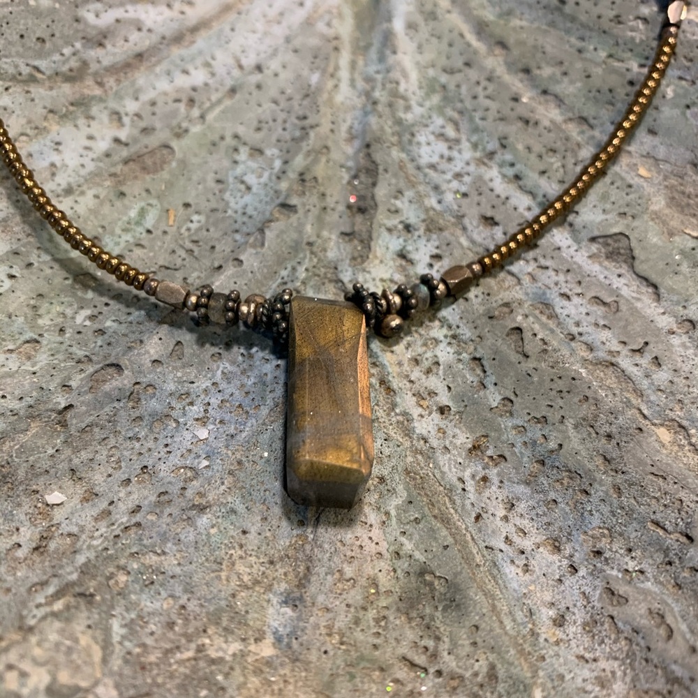 Handcrafted Tourmaline Beaded Necklace
